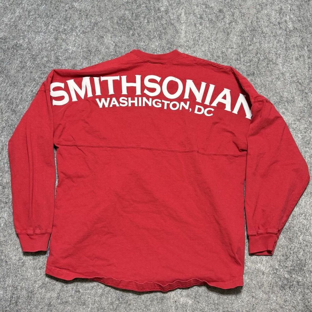 Smithsonian Spirit Jersey Mens M Red Washington DC Souvenir Pullover Oversized